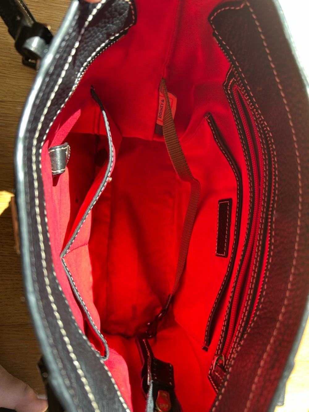 Dooney & Burke Pebble Grain Lexington Tote Bag - Picture 5 of 7